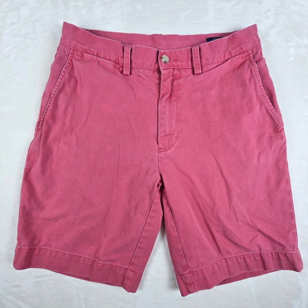 Polo Ralph Lauren Shorts Mens 29 Pink Classic Fit 9" Cotton Twill Chino Flat